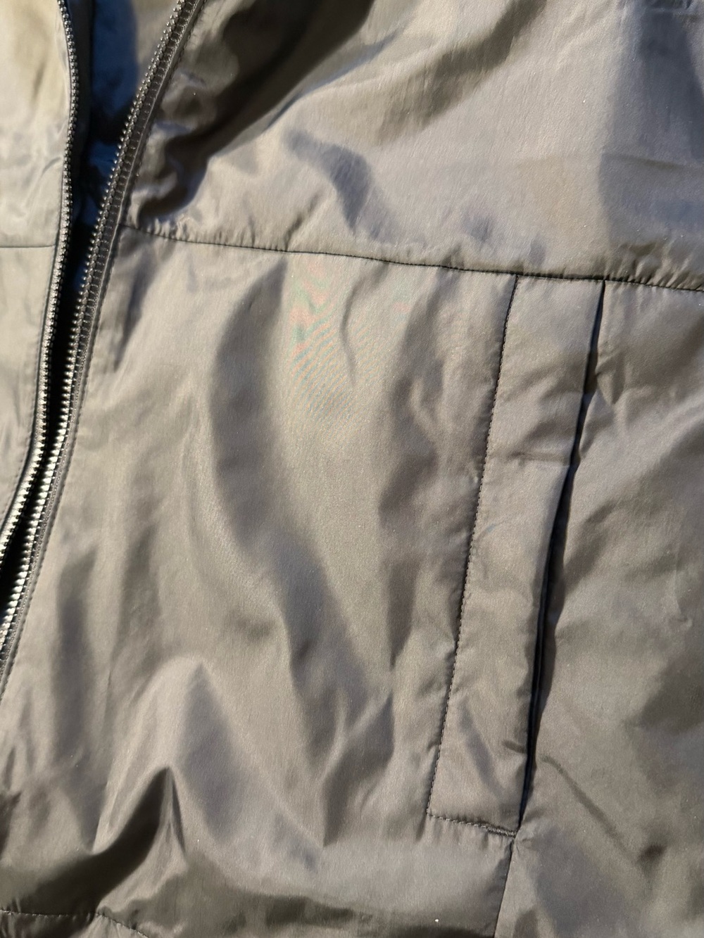 adidas Black Hooded Jacket with White Stripe Accents - Picture 6 of 6